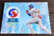 2023 Topps Holiday Christopher Morel 3 color patch card 08/10 RC-CMO