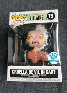 Pop 15 Cruella De Vil in Cart Train Disney Villain 101 Dalmatiner Funko Exclusive - Bild 1 von 3