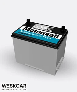 Motorcraft Ford Battery Group 24 MF-24C (1979-84) Sticker kit - Bild 1 von 2