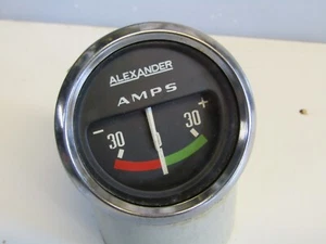 VINTAGE ALEXANDER AMMETER GAUGE FITS MINI MK1 COOPER S VW BAJA MG - Picture 1 of 4