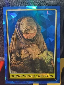 2023 Star Wars Topps Chrome Return of the Jedi Blue Sapphire Horrendous Creature - Picture 1 of 2