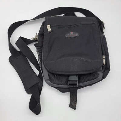 Ricardo Beverly Hills Bag Black Crossbody Nylon Travel Carry On Multi Pockets - Image 1 of 4