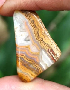 3gr TOP!! NATURAL INDONESIAN SLICE Natural Banded Agate Quartz Mineral specimen - Picture 1 of 6