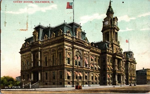 Vintage Postkarte Columbus Ohio USA Antik 1908 Court House - Bild 1 von 2