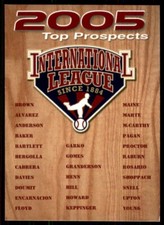 2005 Choice International League Cover Card/Checklist #NNO