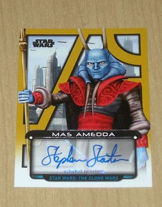 2017 Topps Star Wars Galactic Files autograph Stephen Stanton MAS AMEDDA /25 - Picture 1 of 1