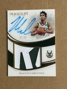 2018-19 IMMACULATE MALCOLM BROGDON PREMIUM PATCH AUTO AUTOGRAPH 7/10 WIZARDS - Picture 1 of 2