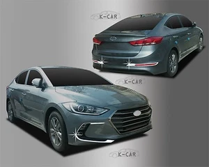 Fog Lamp Cover Garnish Chrome Molding Silver C696 for Hyundai Elantra  2017~2018 - Bild 1 von 12