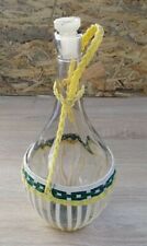 Vintage glass large decanter with .