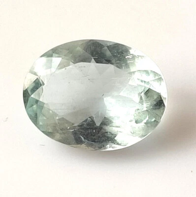 Oval Cut Aquamarine Light Blue Faceted Natural Untreated Loose Gemstone 4.15 CTS - Image 1 of 4