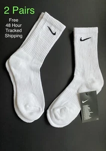 Nike Everyday 2 Pairs Cushioned Cotton Socks Small Junior Children Woman Kids - Picture 1 of 4