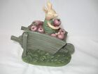 Charpente Disney Classic Pooh Piglet In Apple Filled Wheelbarrow Piggy Bank