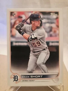 Topps Series 1 2022 Zack Short Detroit Tigers #148 Trading Card MLB - Bild 1 von 1