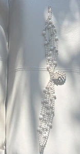 Vintage Sterling  medallion Culture Pearls Necklace Unique 5.2OZ  18” Long - Picture 1 of 21
