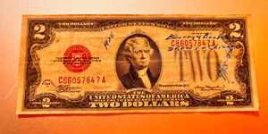 1928 $2 Two Dollar Bill C86057847A - Picture 1 of 2