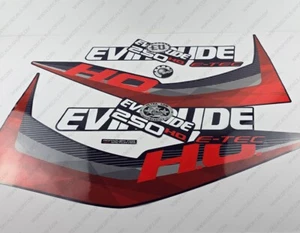 Evinrude 250 hp ETEC HO 2011-2014 outboard engine decals set Blue Cowl - Picture 1 of 6