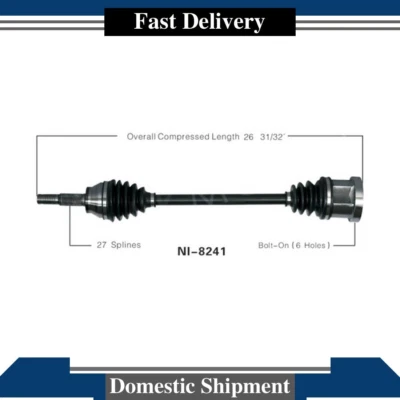 For 2003 2004 2005-2008 INFINITI FX35 Front Left Driver CV Axle Joint Shaft 1pcs - Image 1 of 3