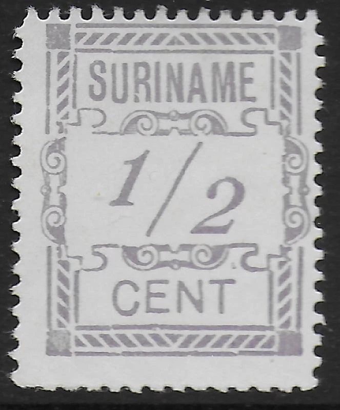 Surinam stamps 1912 NVPH 65 ERROR C of Cent lower UNG VF - Image 1 of 1