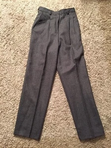 Women's Giorgio Sant Angelo Pure Merino Wool Dark Gray Dress Pants W/ Lining,Sz8 - Picture 1 of 3