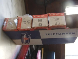 EF86 ,valvola Tube, Telefunken ◇ diamond base, grey plate , NOS, UN PEZZO - Imagen 1 de 3