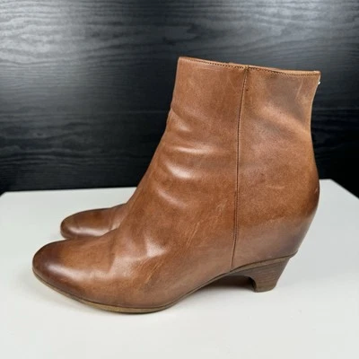 Maison Margiela  Distressed Leather Look Ankle Boots Shoes - IT 37.5 - US 7-7.5 - Image 1 of 4
