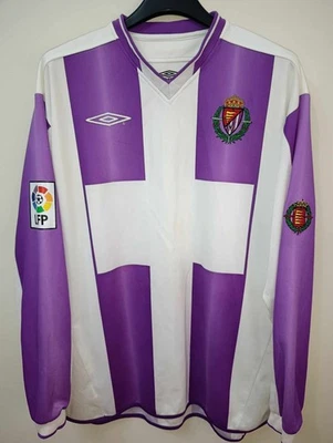REAL VALLADOLID 2003-2005 Signed Long Sleeves camiseta shirt trikot maillot XL - Imagen 1 de 4