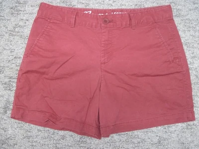 Pantalones cortos Eddie Bauer para mujer 8 (32x4,5) ligeramente curvilíneos Legend lavado elástico rojos Foto 1 de 4