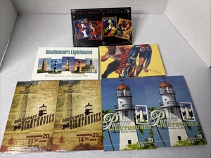 7 pre-paid 20 Piece Postcard Booklets Lighthouses Olympic Centennial Lets Dance - Picture 1 of 24