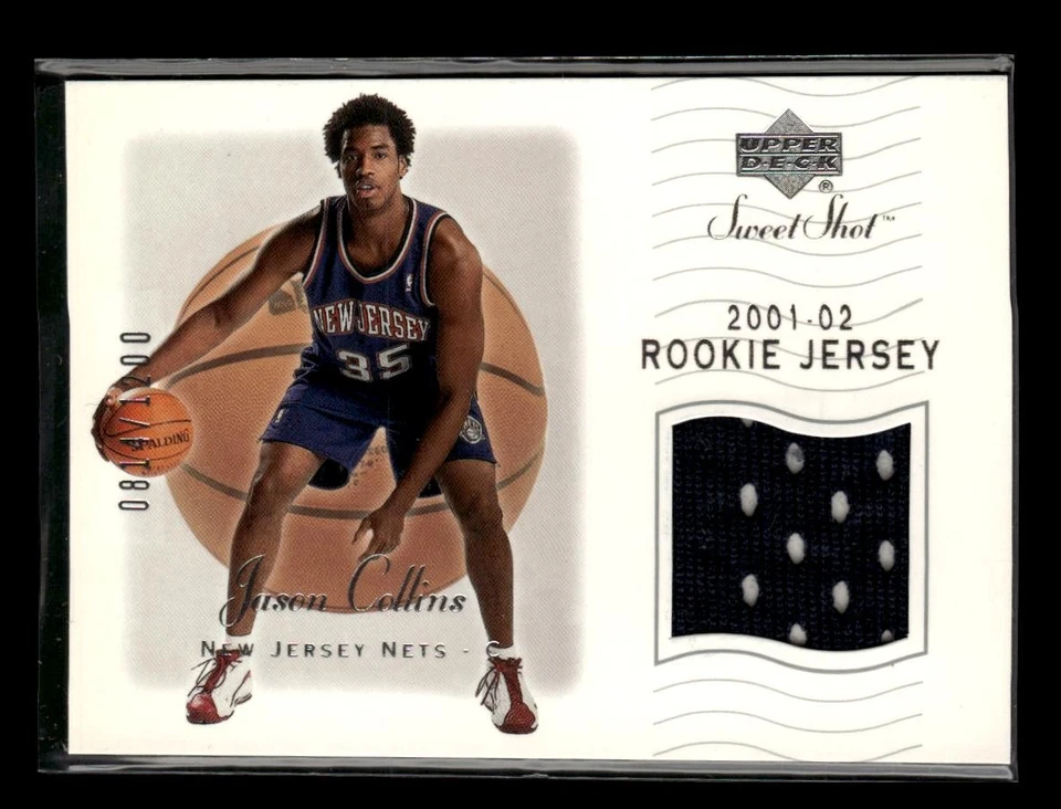 2001-02 Upper Deck Sweet Shot #98 Jason Collins Rookie Memorabilia #/1200 - Image 1 of 2