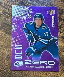 2024-25 Upper Deck Ice Sub Zero Rookie Variants #SV70V Macklin Celebrini X14574 - Picture 1 of 2
