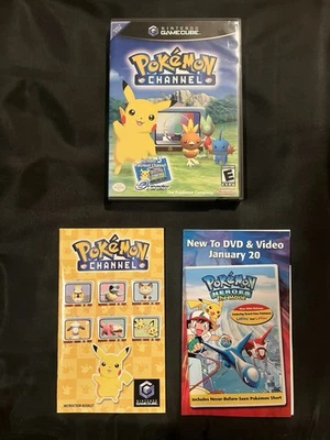 Juego The Pokemon Channel Nintendo GameCube CIB Etiqueta Negra Probado/Funcionando Foto 1 de 4