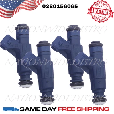 4x Inyectores de combustible Bosch OEM para Volkswagen Passat 2000-2005 1,8 L I4 0280156065 Foto 1 de 4