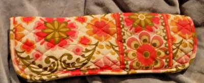 Vera Bradley CAPA GUARDA-CHUVA ROSA LARANJA FLOR GEMA Manga BOLSA ESTOJO Bolsa Tote - Imagem 1 de 4