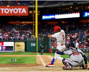 Bryce Harper Philadelphia Phillies Unsigned Home Run Hit Photograph - Picture 1 of 1