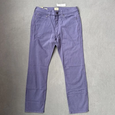 JCrew 484 Pants Mens 32x30 Purple Slim Fit Taper Cotton Twill Stretch NWT AZ963 - Image 1 of 4