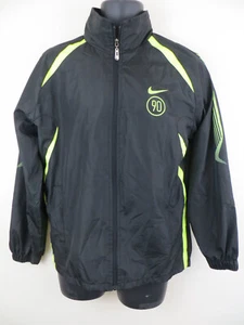 Nike 90 Coat Training Windbreaker Top Lightweight Black Neon Jacket Mens XL - Picture 1 of 7