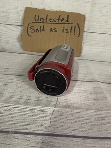 UNTESTED Samsung SC-HMX20C Camcorder (digital video camera) Red 34x - Picture 1 of 9