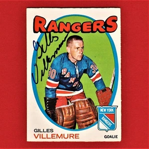 Autogrammkarte Gilles Villemure 1971 O-Pee-Chee 18 A3 - Bild 1 von 2