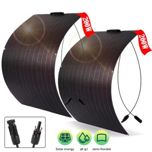 200W 400W Flexible 12V Solar Panel Mono Solar Cell Home System Kits RV Boat Car - Picture 1 of 27