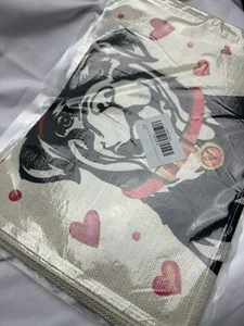 Corredor de mesa de San Valentín Rottweiler perro amor corazón 13x72 pulgadas de largo - Imagen 1 de 3