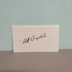 Cliff Drysdale Signed Index Card Autographed Tennis 1972 US Open Win - Picture 1 of 2