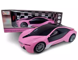 BMW i8 Rc Pink Radio Remote Control Car 10km/h Coupe JEFFREE Celebrity Car - Picture 1 of 13