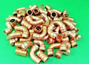 57 Stück x 15 mm Kupfer Lötzinn Sanitär DIY Kupferrohr gemischtes Fitting Restposten - Bild 1 von 3