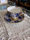 100 Years of Royal Albert 1900's Regency Blue Footed Cup & Saucer Set