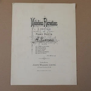 piano dúo 4 manos A SARTORIO danza española op.274 / 6 - Imagen 1 de 1