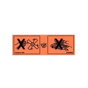 Jeep Fan & Radiator Warning Decal - Fits Jeep Cherokee/Wrangler TJ/YJ/CJ/XJ/MJ - Picture 1 of 2