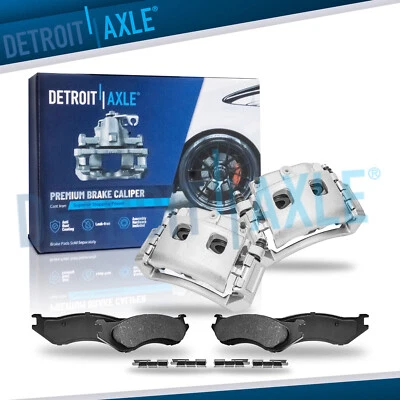 4pc Front Brake Calipers and Ceramic Brake Pads Kit for Dodge Ram 1500 Durango - Image 1 of 4