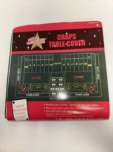 Neu versiegelt Craps Spiel grün Filz Tisch Abdeckung 3 x 6 Fuß Casino Party Zubehör - Bild 1 von 3