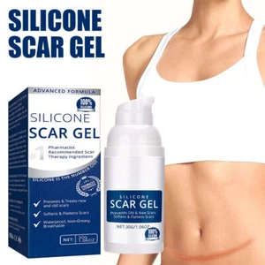 Advanced Silicone Scar Gel Stretch Marks Removal Cream Surgery Scar Skin Care - Picture 1 of 11
