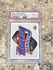 1991-92 Upper Deck Heroes Header Card FRENCH Brett Hull PSA 10 GEM MINT UD